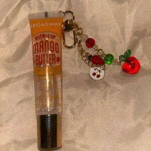 Hand Crafted Mango Butter Lip Gloss with Cherry Charm